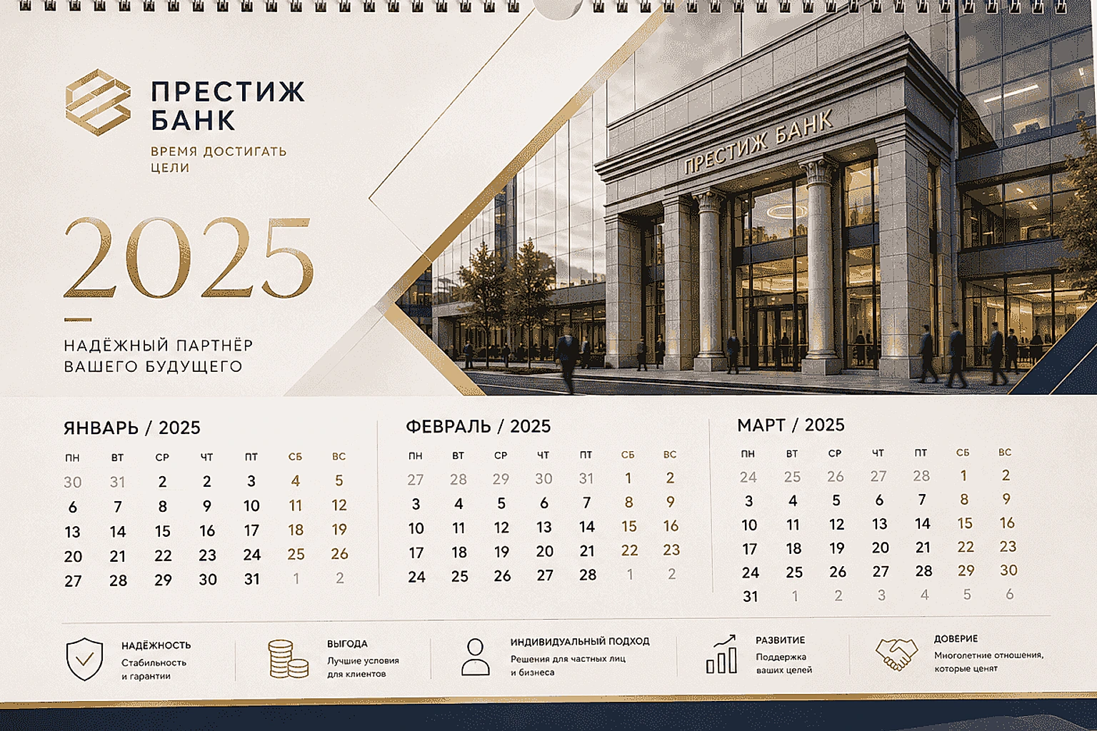 Календари для банков