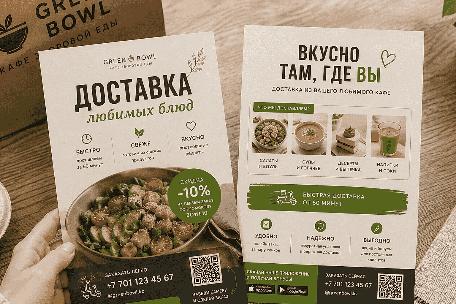 Листовки для доставки